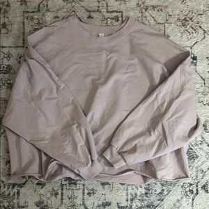 lululemon athletica Pale Mauve Embroidered Crew